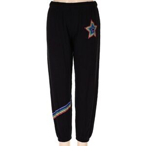 Lauren Moshi Rainbow Star Sweatpants